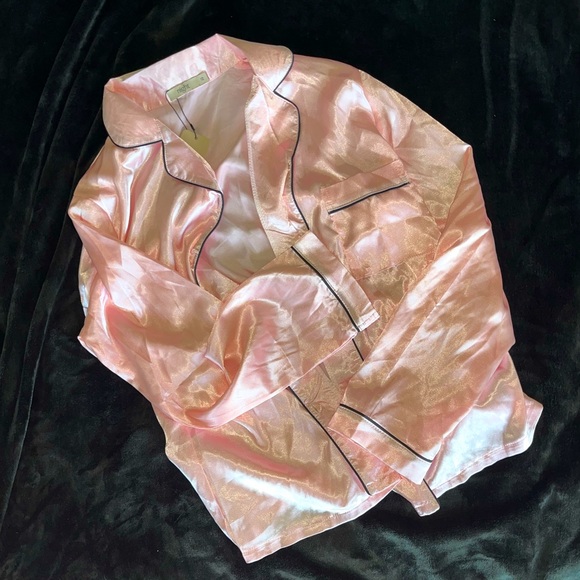 Night Size 12 Pink Silky PJ Set - Picture 1 of 4